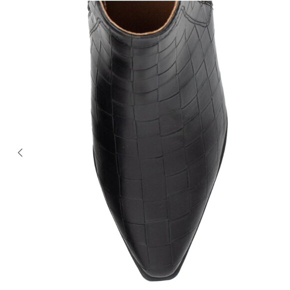 NEW YELLOW BOX Cameon Heeled Booties black for women 252 - Picture 8 of 9